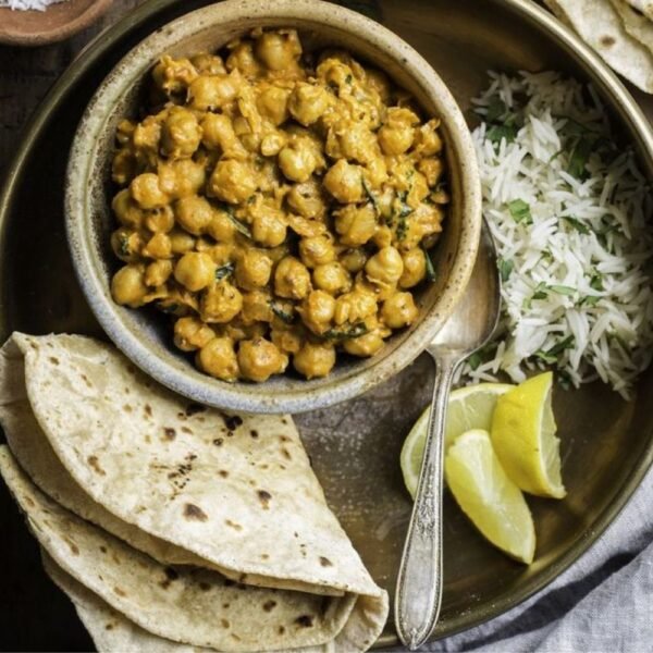 Channa Masala with 5 Tawa B Roti